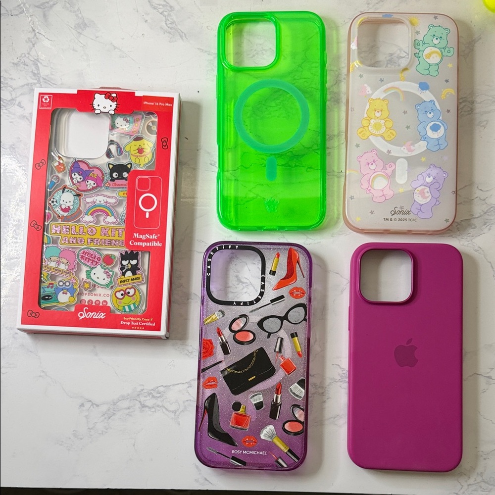 Scanrio, Velvet Caviar and Casetify iPhone 16 pro max cases
